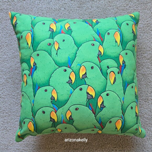 Eclectus Parrot Pillow Bird - Picture 2 of 5